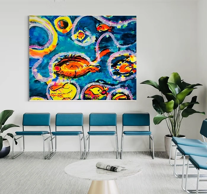 Ocean-themed painting by MALUBA